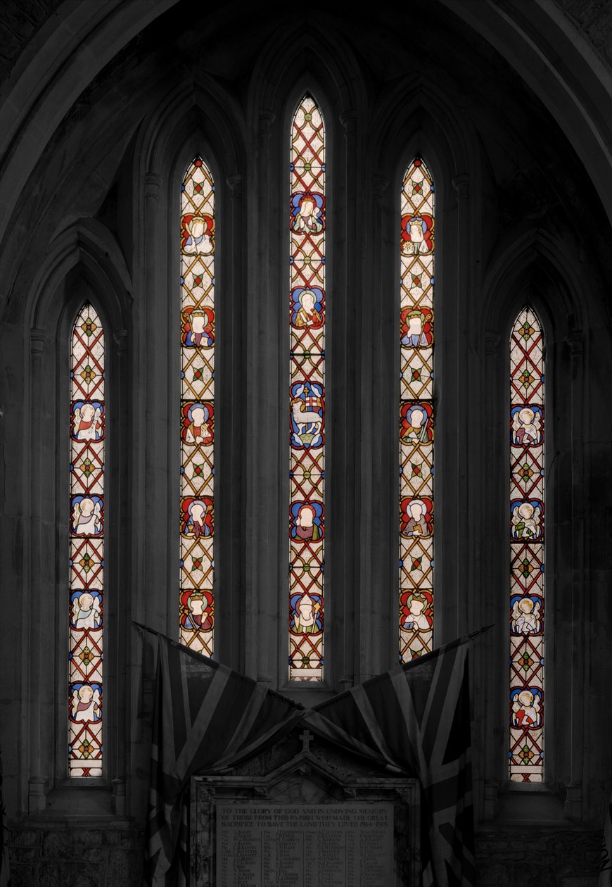 Adoração do Cordeiro, 1850 (vitral) de Augustus Welby Northmore Pugin