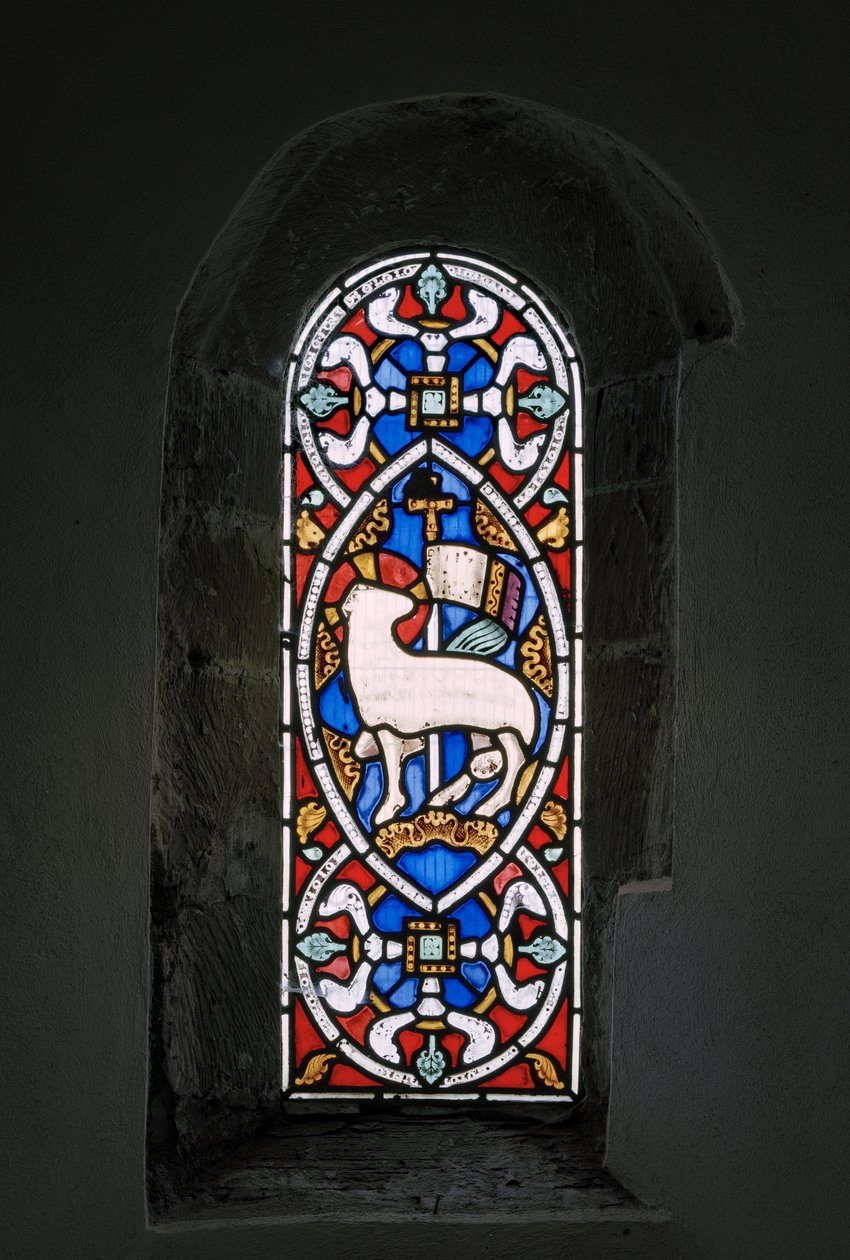 Agnus Dei, O Cordeiro De Deus, 1849 (vitral) de Augustus Welby Northmore Pugin