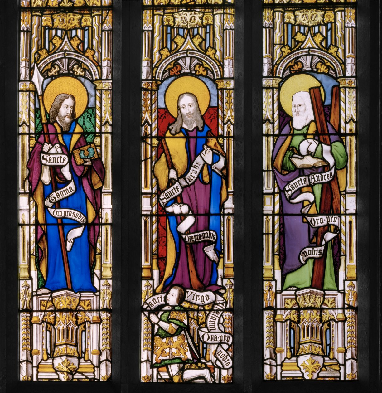 Apóstolos, detalhe, 1837 (vitral) de Augustus Welby Northmore Pugin