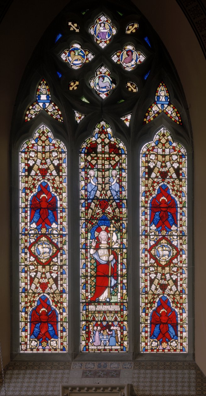 Cristo Com Serafim, c.1844 (vitral) de Augustus Welby Northmore Pugin