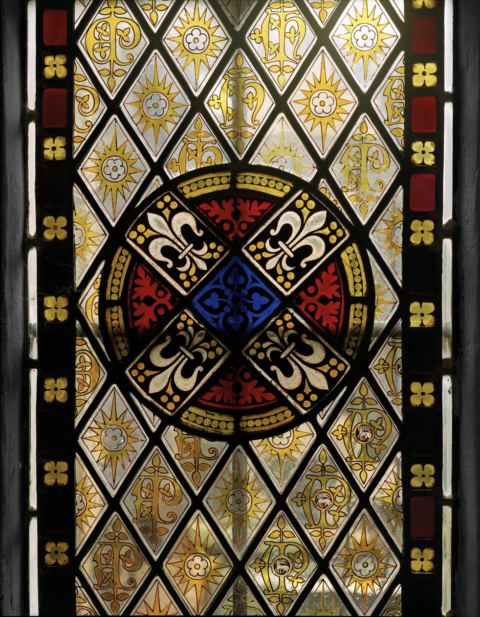 Janela do claustro, detalhe, 1846 (vitral) de Augustus Welby Northmore Pugin
