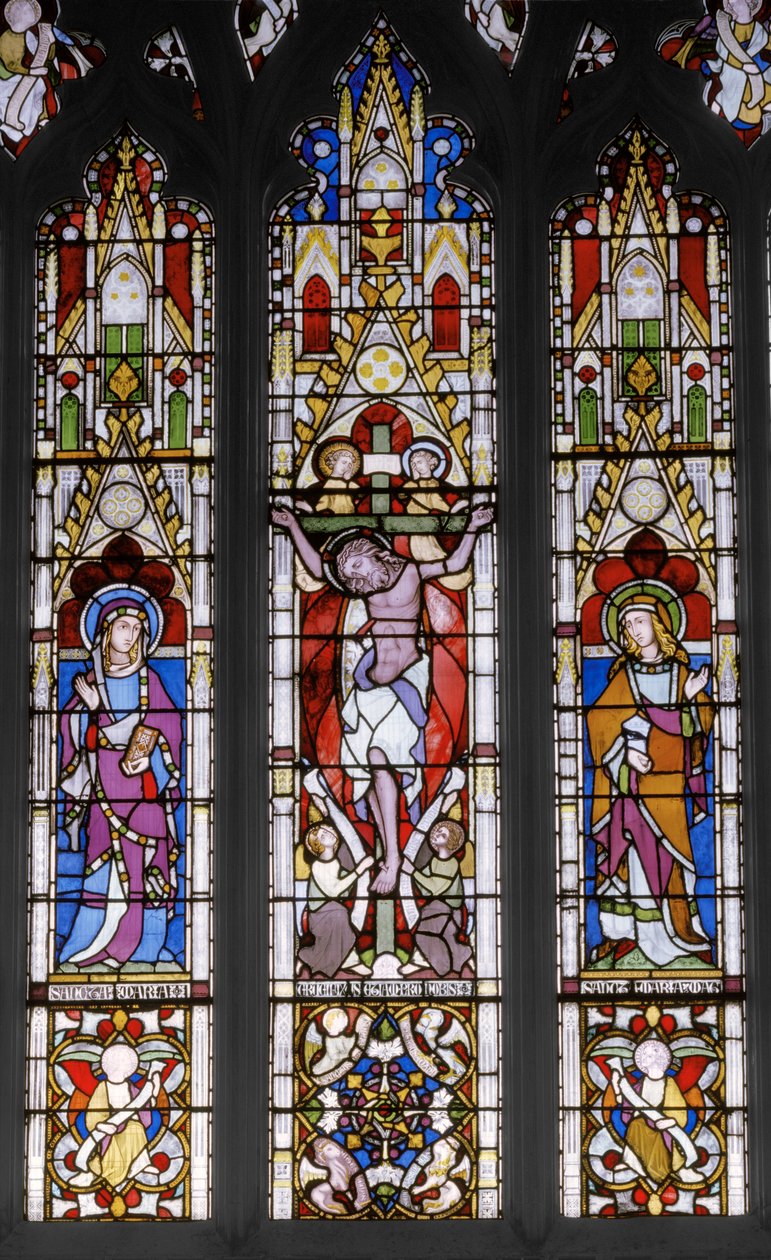 Crucificação com Santos, 1851 (vitral) de Augustus Welby Northmore Pugin