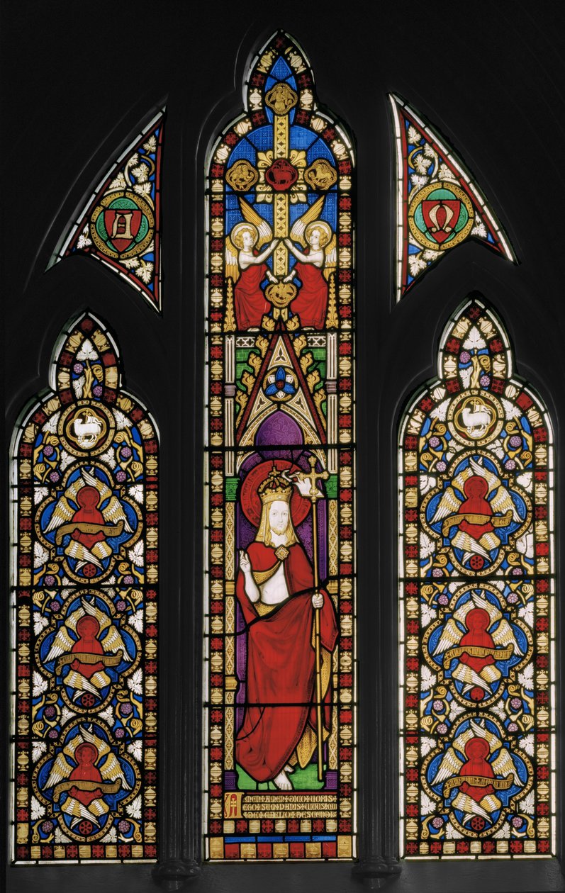 Janela do leste, abençoada Sacrement Chapel, c.1845 (vitral) de Augustus Welby Northmore Pugin