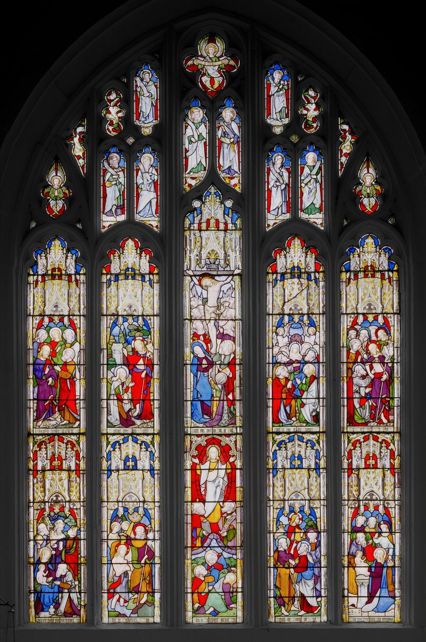 Eventos na Vida de Cristo, 1851 (vitral) de Augustus Welby Northmore Pugin
