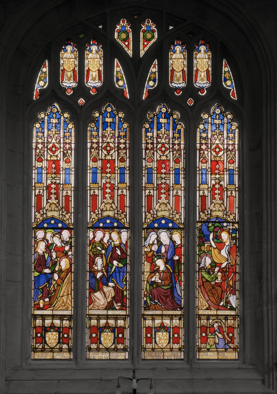 Eventos na Vida de Santa Maria Madalena, 1848 (vitrais) de Augustus Welby Northmore Pugin
