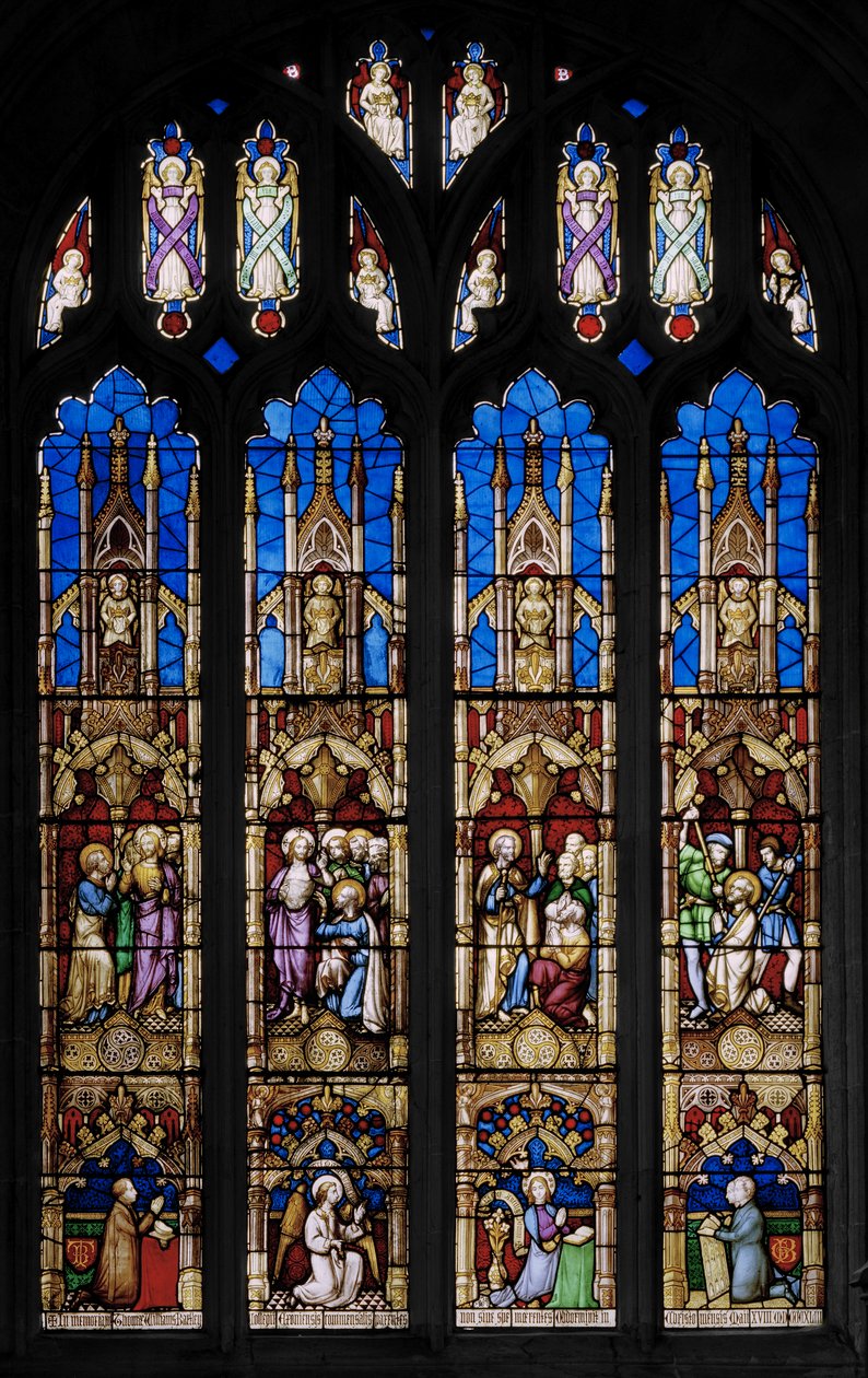Eventos na Vida de São Tomé Apóstolo, c.1843 (vitral) de Augustus Welby Northmore Pugin
