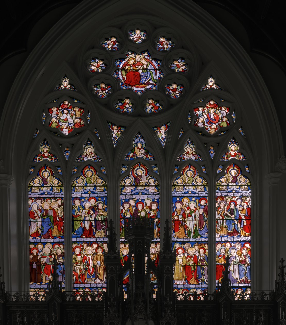 Jerusalém Celestial, 1849 (vitral) de Augustus Welby Northmore Pugin