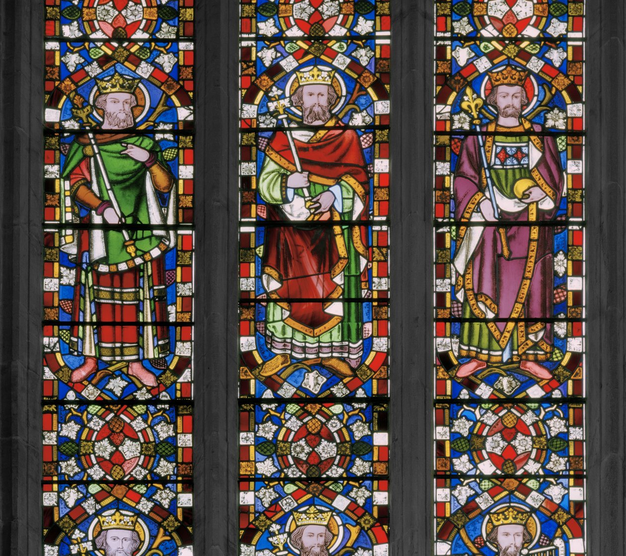 Jesse Tree, detalhe, 1848 (vitral) de Augustus Welby Northmore Pugin