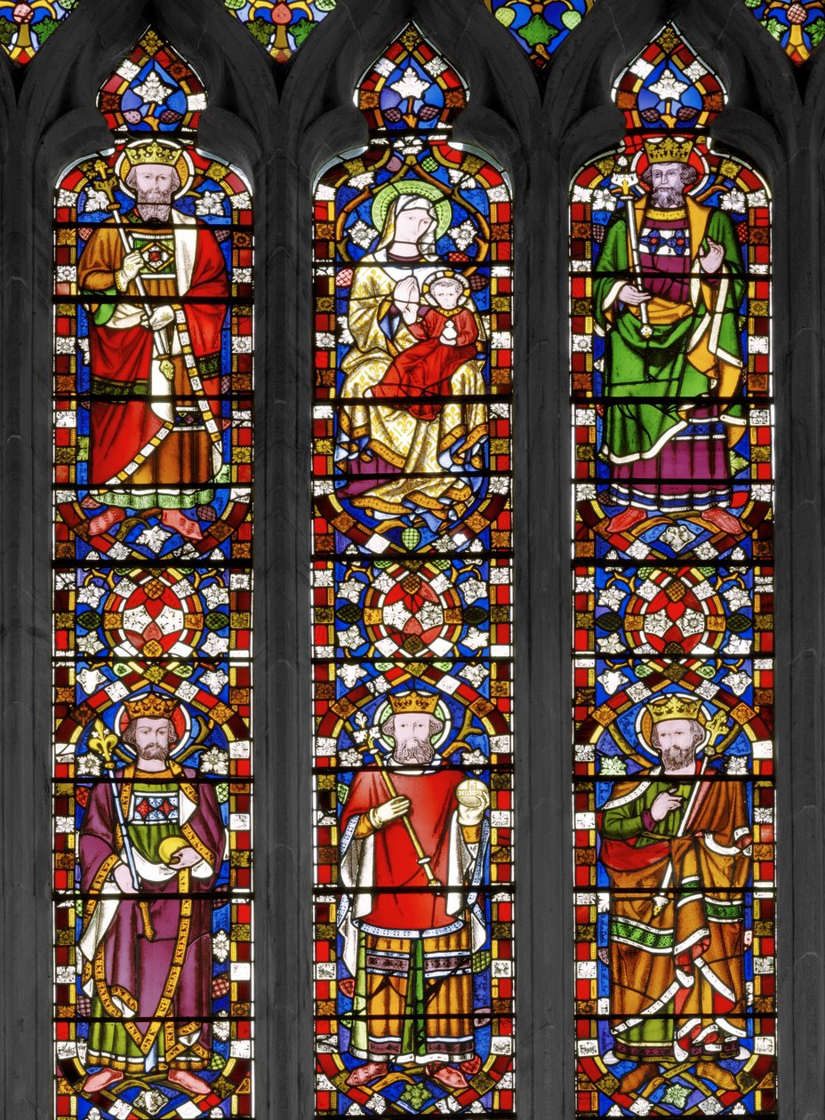 Jesse Tree, detalhe, 1848 (vitral) de Augustus Welby Northmore Pugin