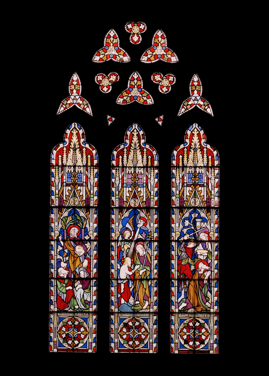 Vida de São João Batista, 1852 (vitral) de Augustus Welby Northmore Pugin