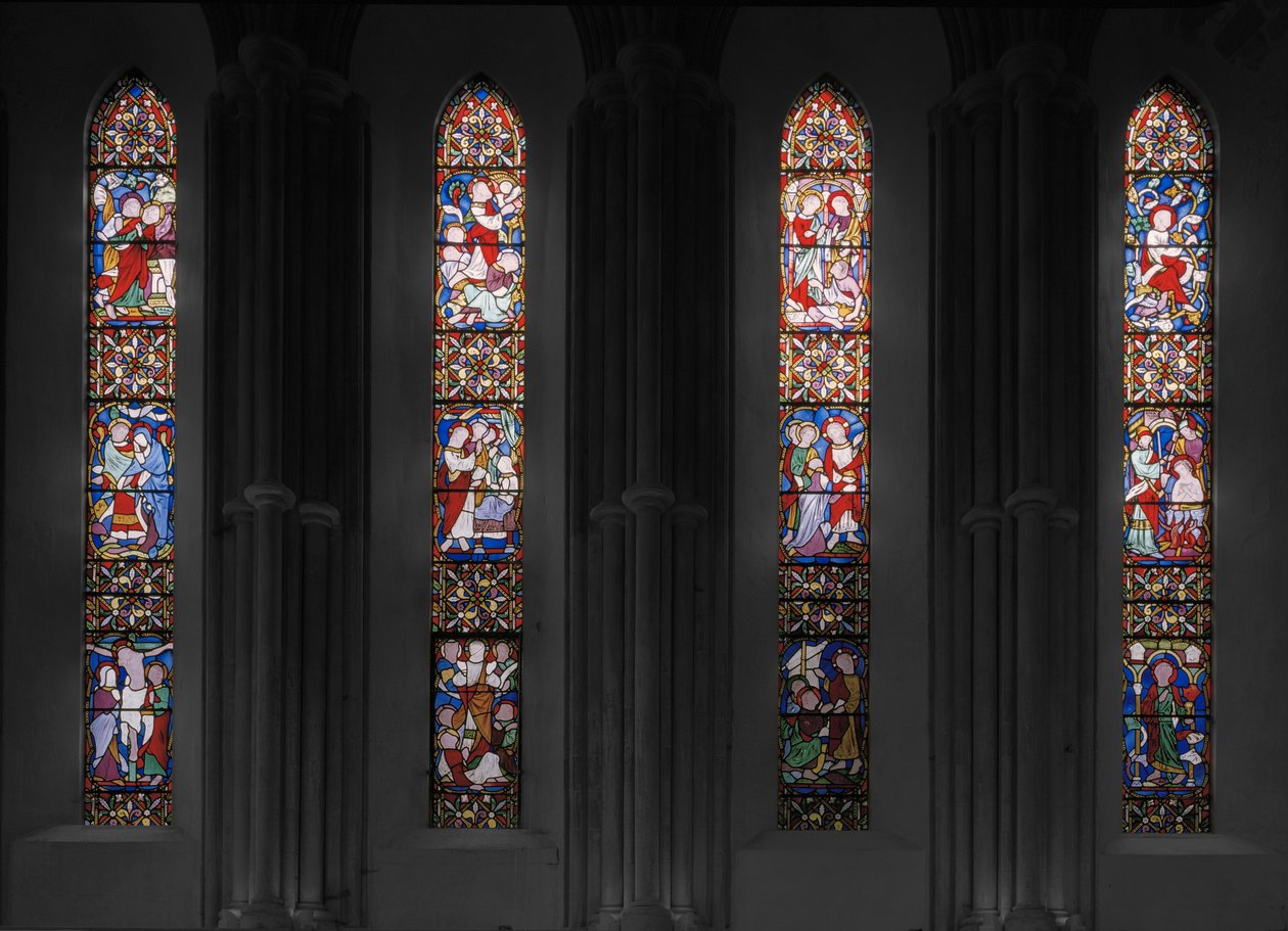 Cenas da vida de Cristo, janela do leste, 1853 (vitral) de Augustus Welby Northmore Pugin