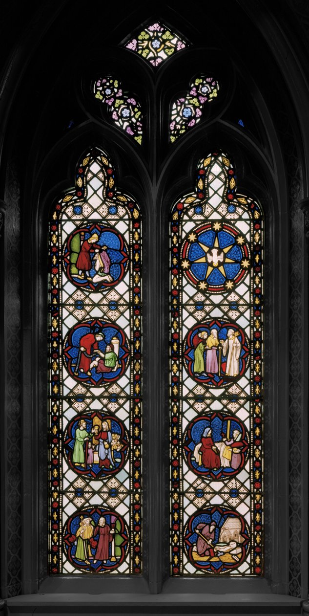 Sete Corporais Atos da Misericórdia, c.1845 (vitral) de Augustus Welby Northmore Pugin
