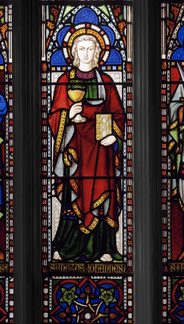 São João Evangelista, 1849 (vitral) de Augustus Welby Northmore Pugin