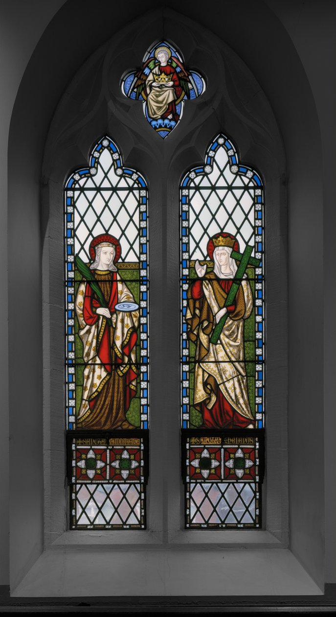St. Lucy e St. Helen, 1848 (vitral) de Augustus Welby Northmore Pugin