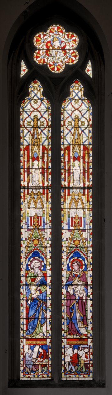 São Lucas e Santo André de Creta, 1853 (vitral) de Augustus Welby Northmore Pugin