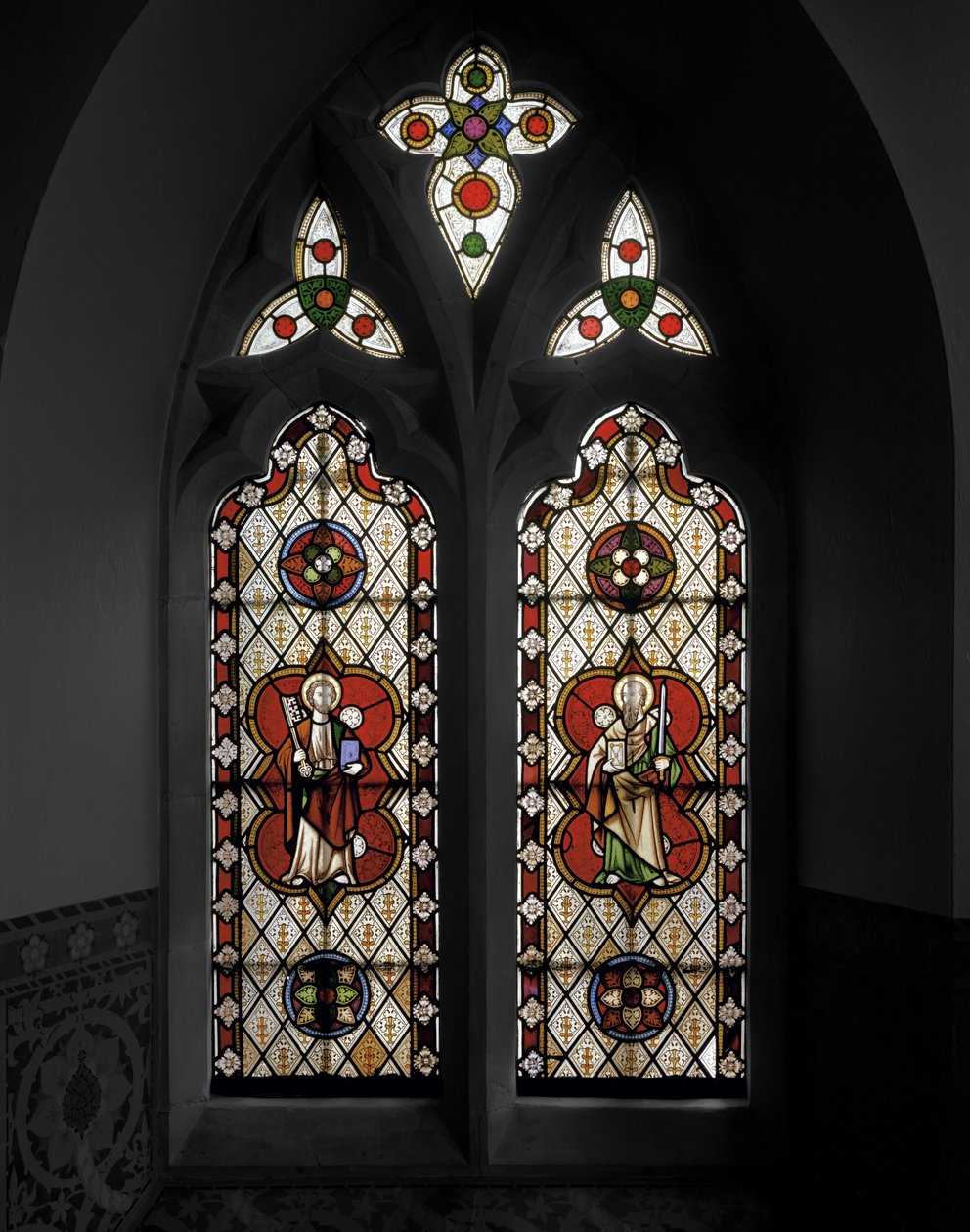 São Pedro e São Paulo, 1848 (vitral) de Augustus Welby Northmore Pugin
