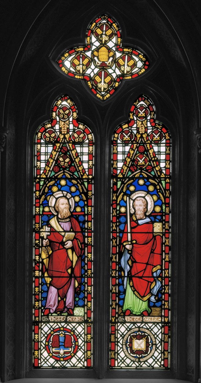 São Pedro e São Paulo, c.1845 (vitral) de Augustus Welby Northmore Pugin