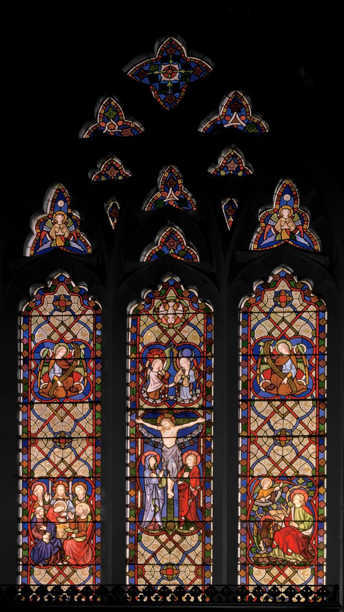 A Crucificação, 1849 (vitral) de Augustus Welby Northmore Pugin
