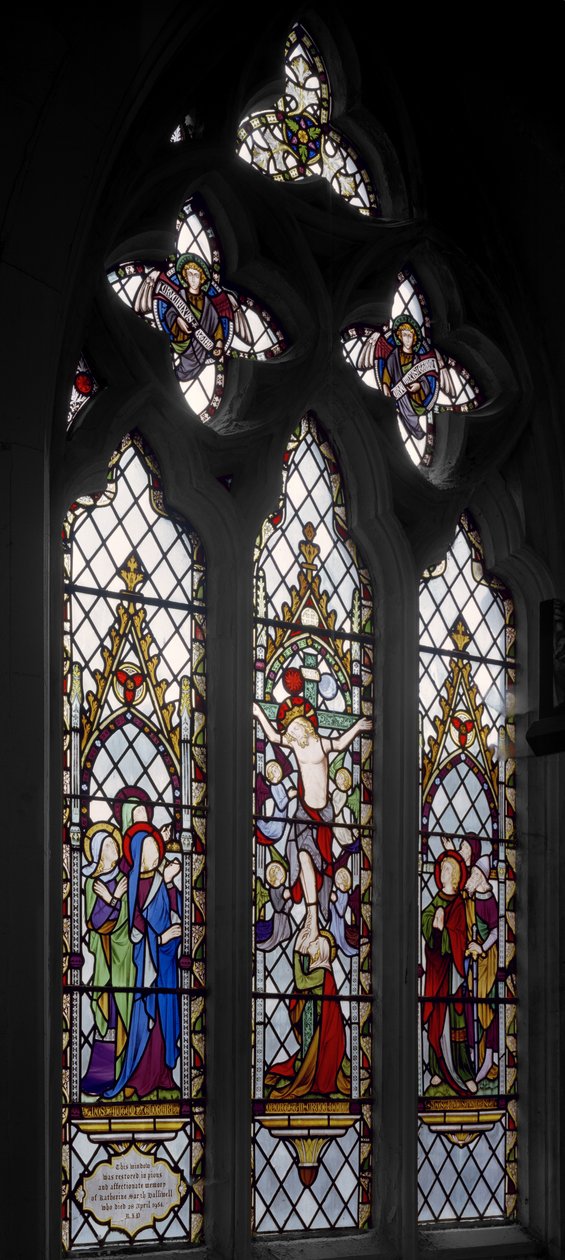A Crucificação, 1852 (vitral) de Augustus Welby Northmore Pugin
