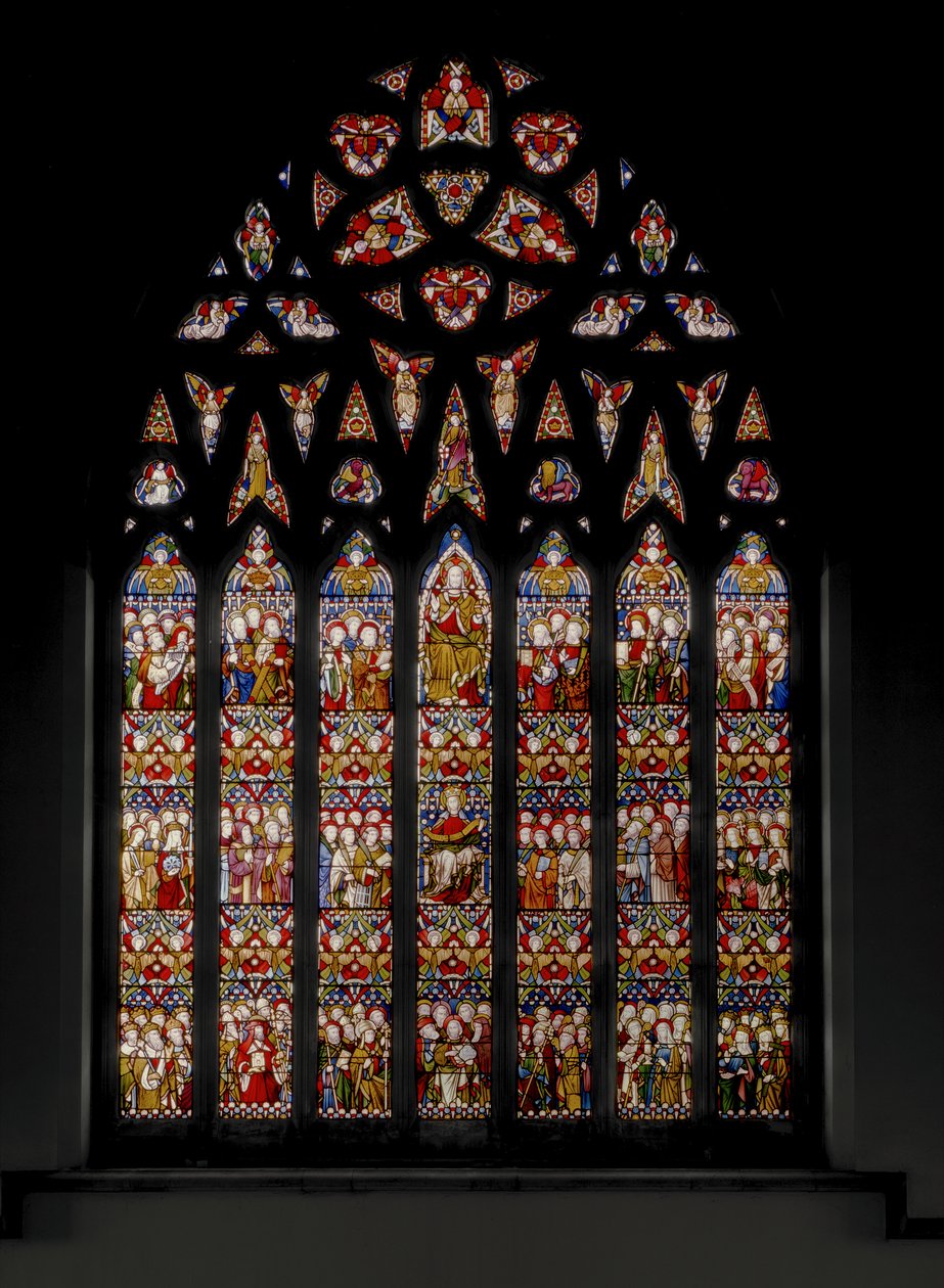 Triunfo da Igreja, 1884 (vitral) de Augustus Welby Northmore Pugin