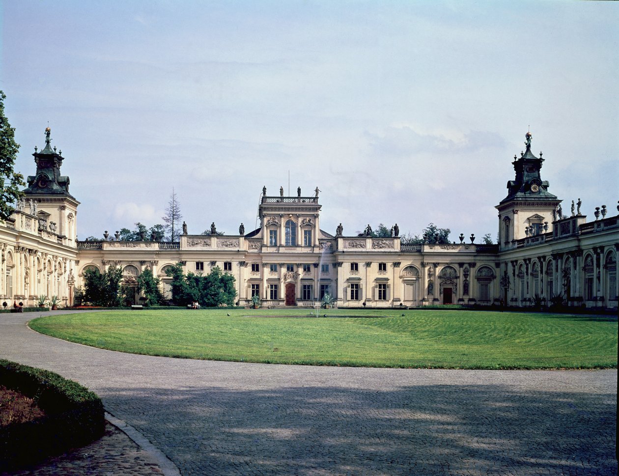 Vista exterior do palácio, construído c.1677 de Augustyn Locci