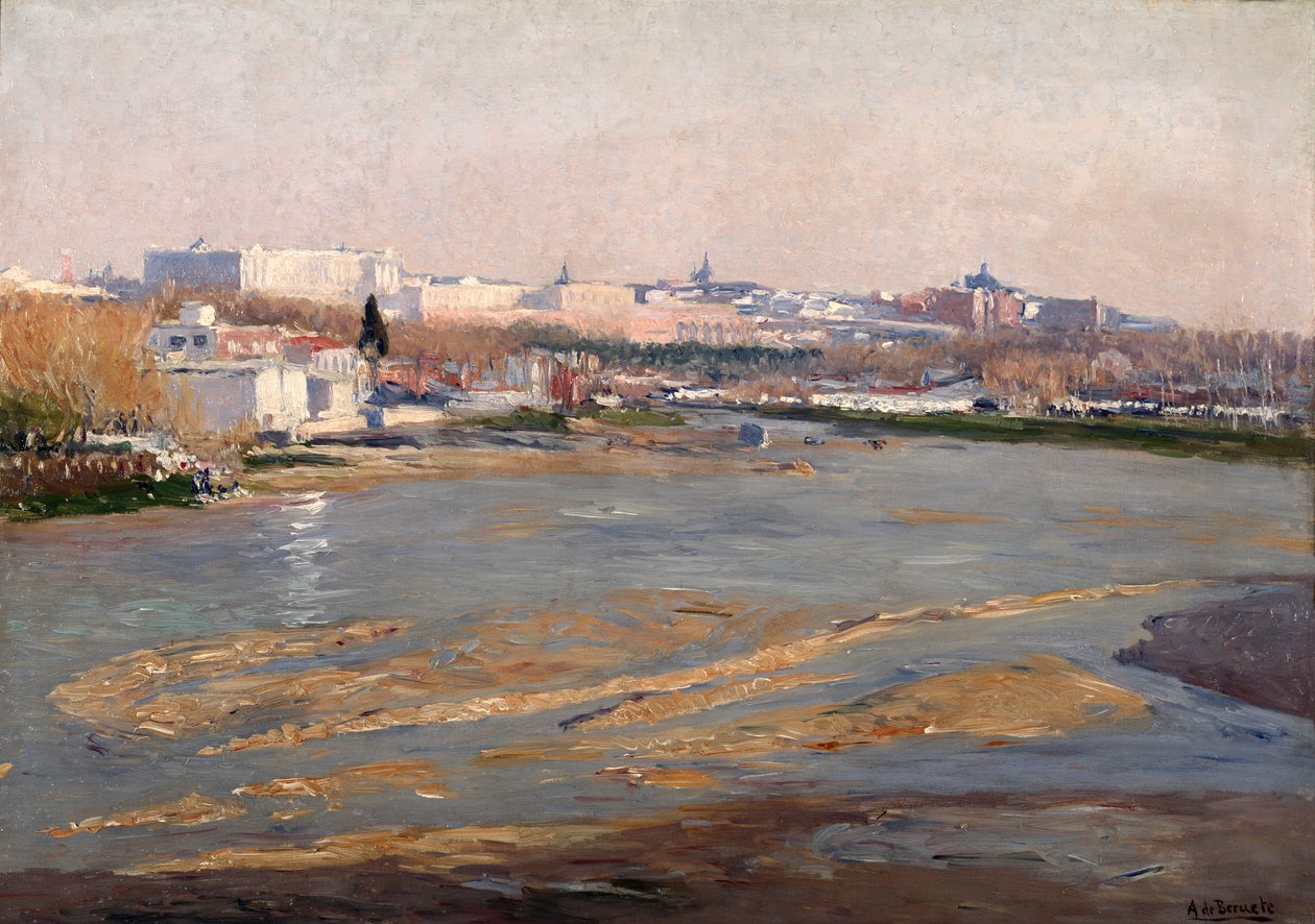 Os bancos do rio Manzanares, 1912 de Aureliano de Beruete