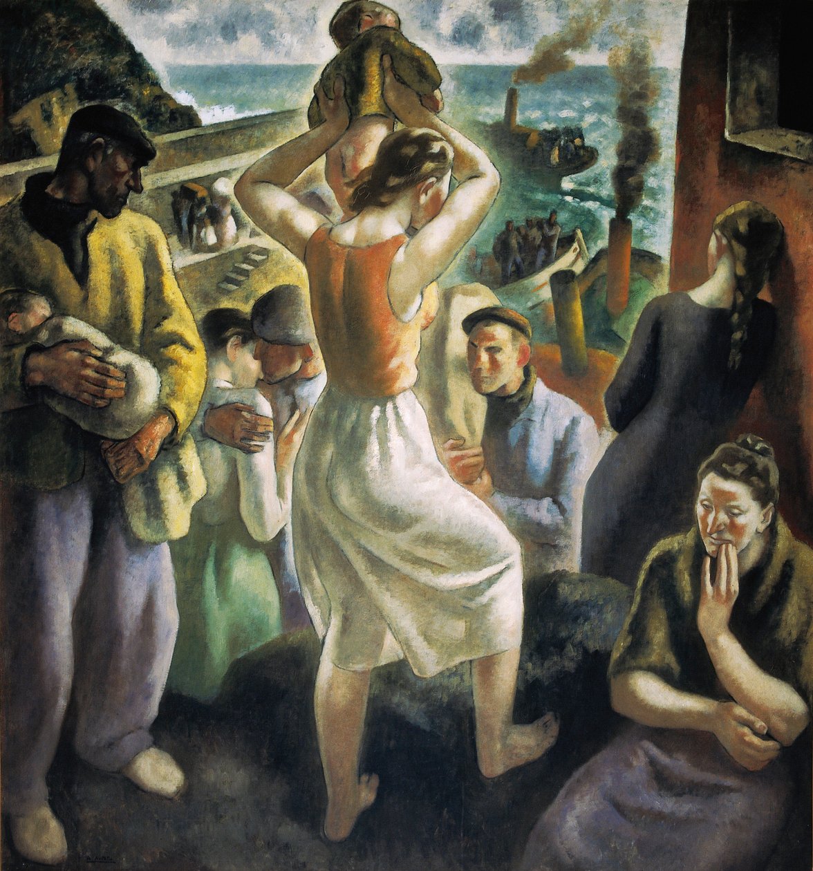 Guerra Civil Espanhola: "O Êxodo" (pintura) de Aurelio Arteta Errasti