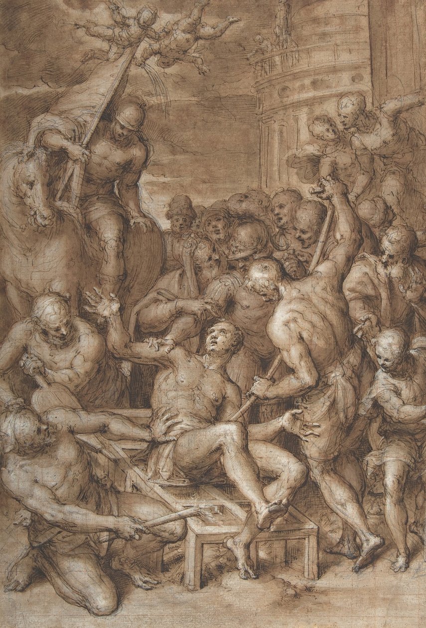 O Martírio de São Lourenço, 1580-início da década de 1590. de Aurelio Luini