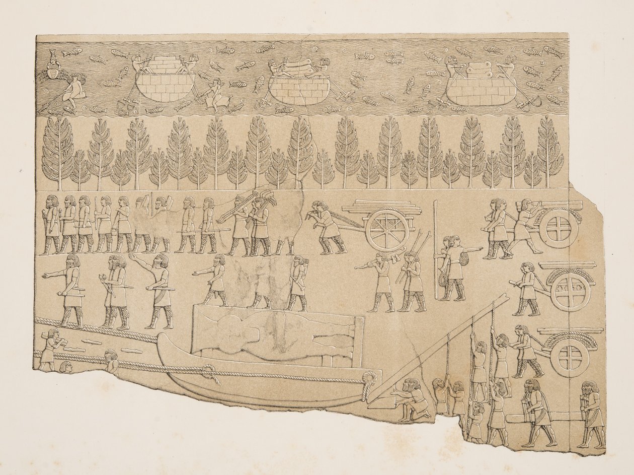 Touro de desenho de Austen Henry Layard