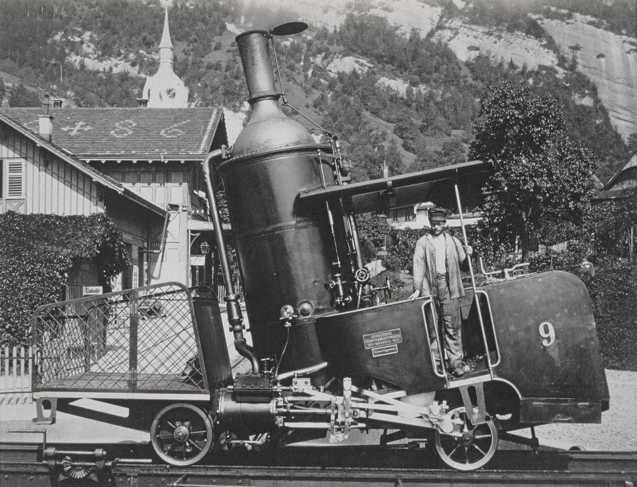 Uma locomotiva a vapor alpina de Austrian Photographer