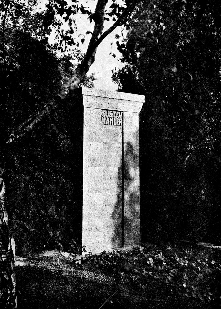 Vista da lápide de Gustav Mahler de Austrian Photographer