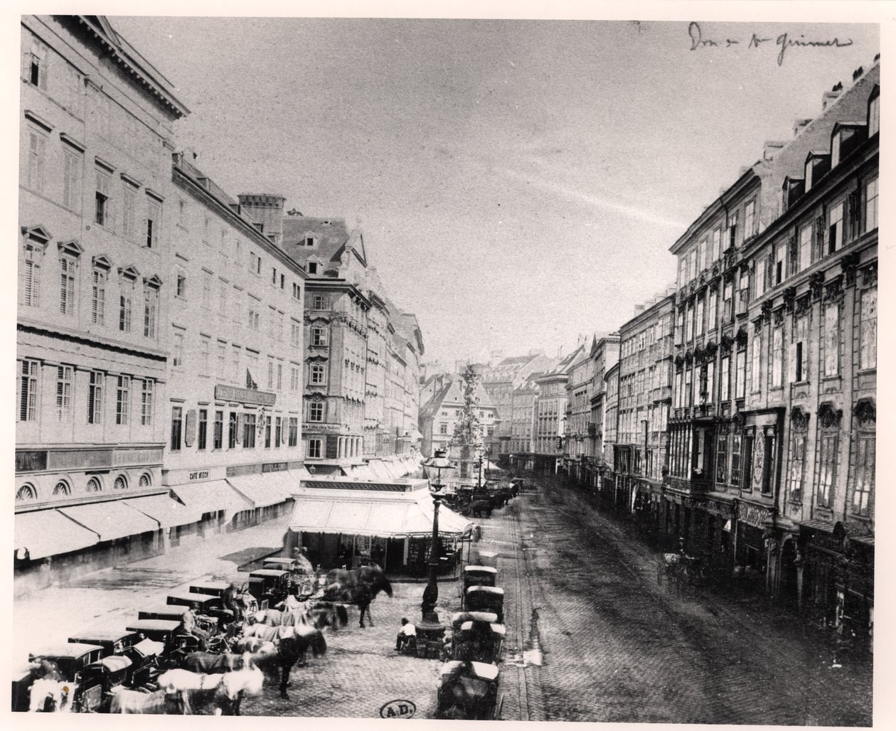 Vista do Graben, Viena, c.1860-80 de Austrian Photographer