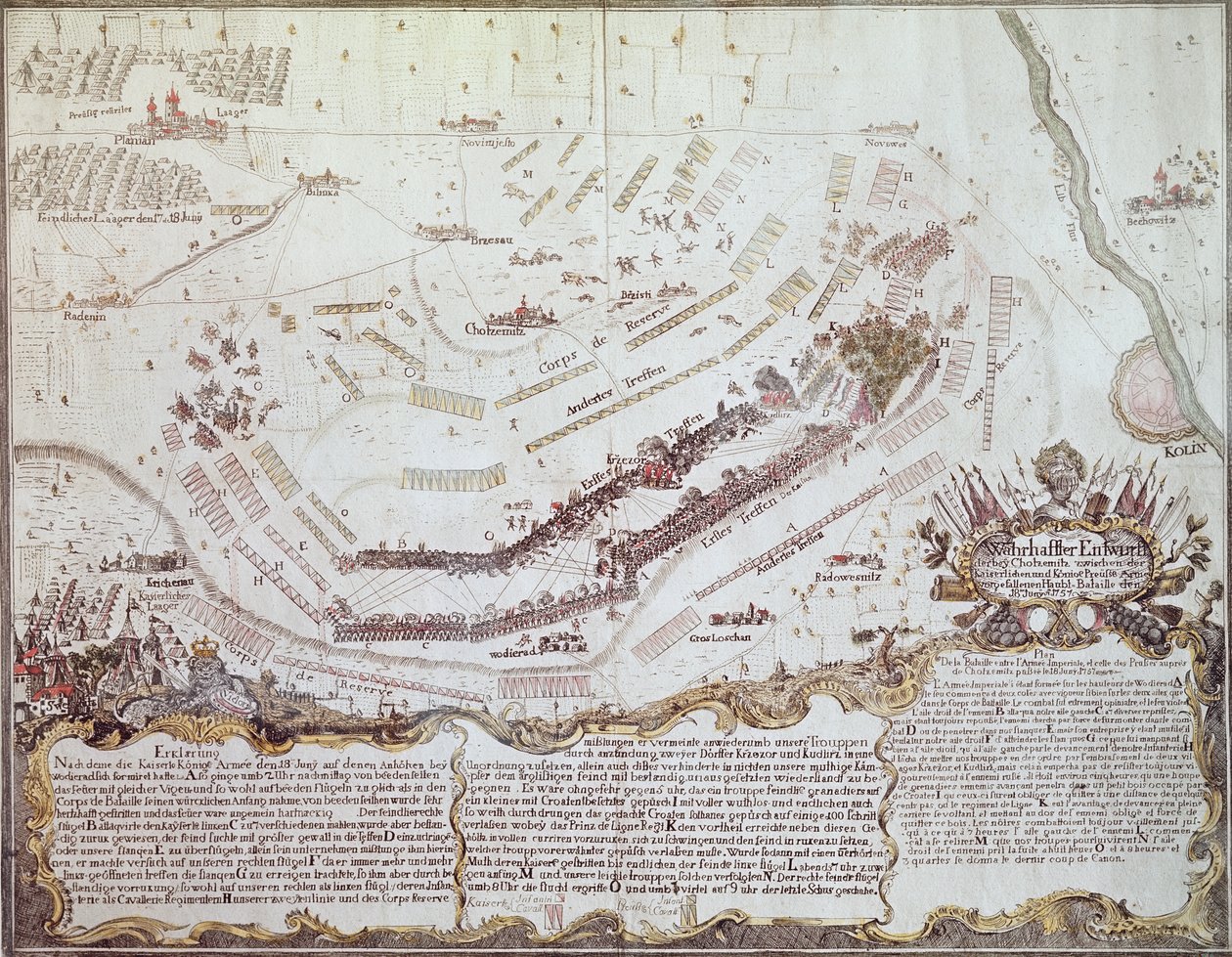 Batalha de Kolin na Boêmia, 18 de agosto de 1757 de Austrian School