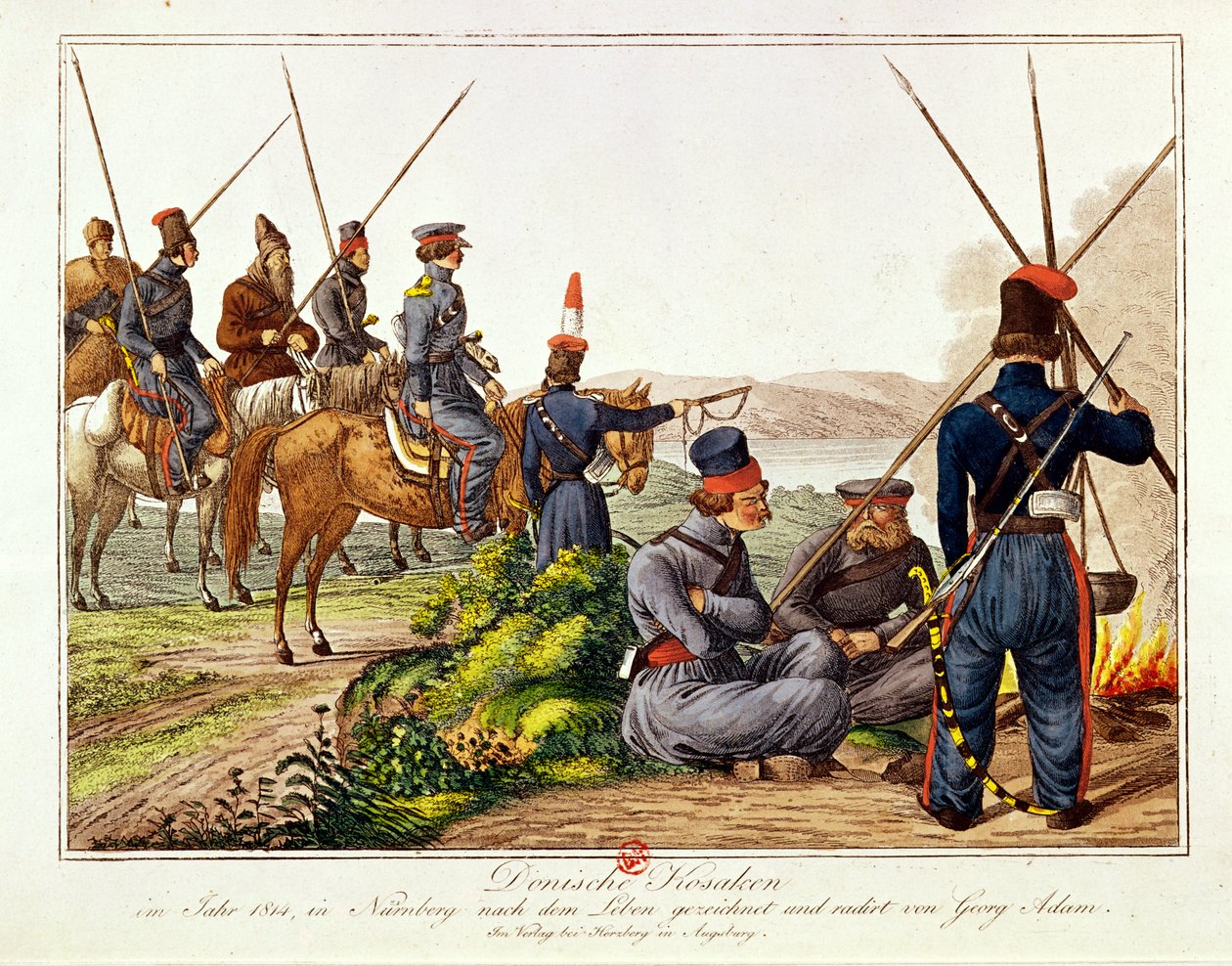 Don cossacos em 1814 de Austrian School