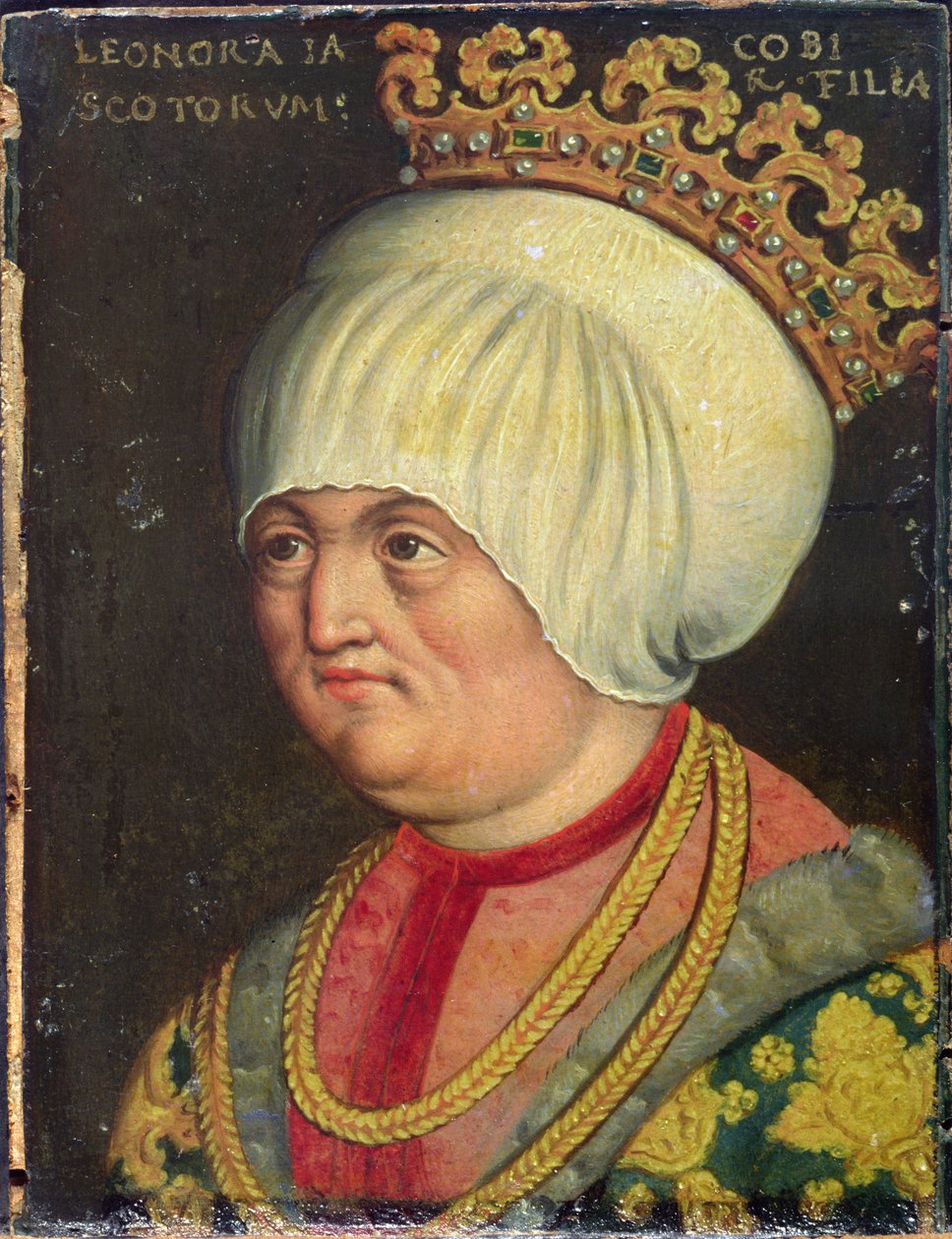 Eleanor Stewart (1458-80), filha de Jaime II da Escócia (1437-60), 1578-80 (óleo sobre papel) de Austrian School