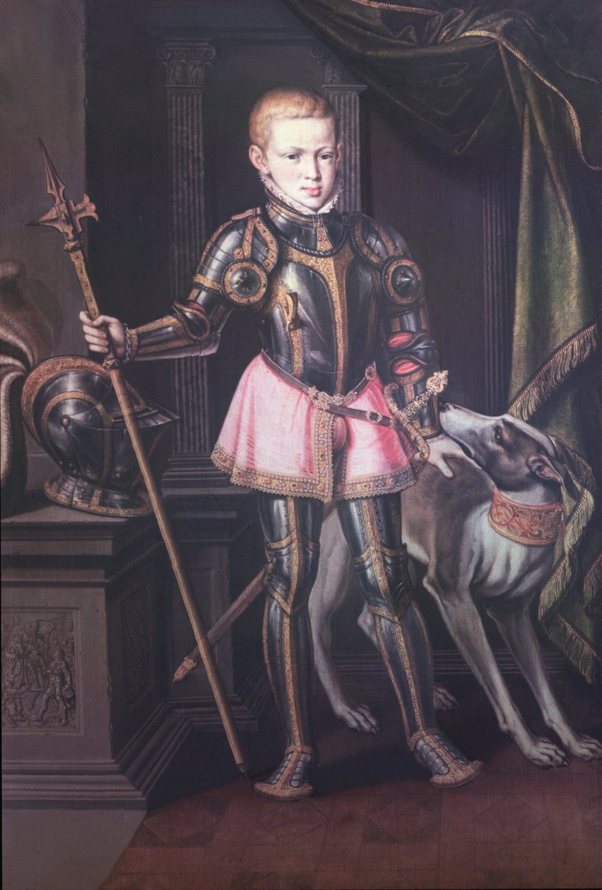 Ferdinand Maximilian Joseph I, arquiduque da Áustria e imperador do México (1832-67) como um menino de Austrian School
