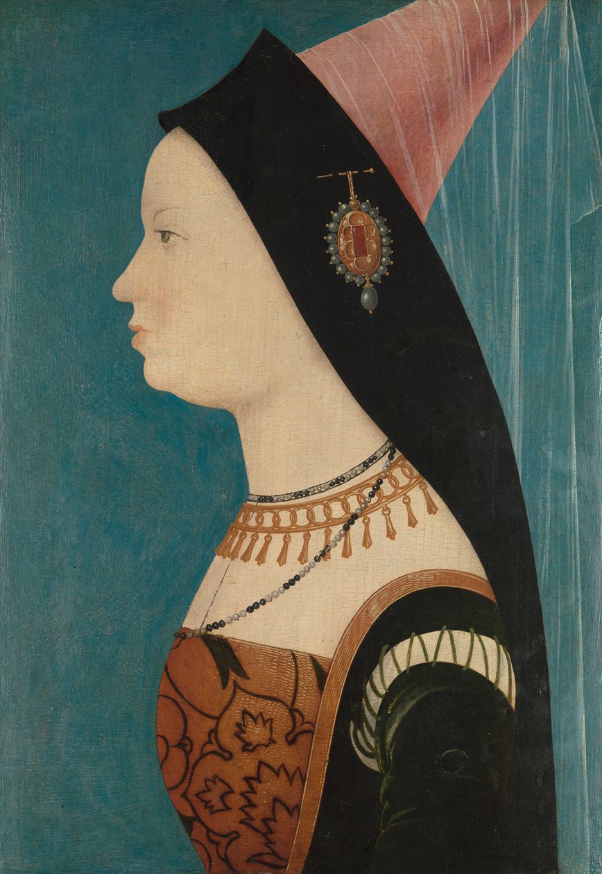 Maria da Borgonha, 1528 (óleo sobre painel de abetos) de Austrian School