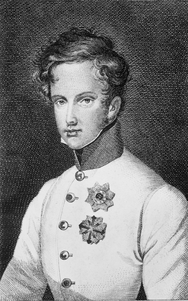 Napoleão II, François Charles Joseph Bonaparte (1811-1832) filho de Napoleão Bonaparte I (1769-1821) mais tarde Duque de Reichstadt (1818) c.1811-14 de Austrian School