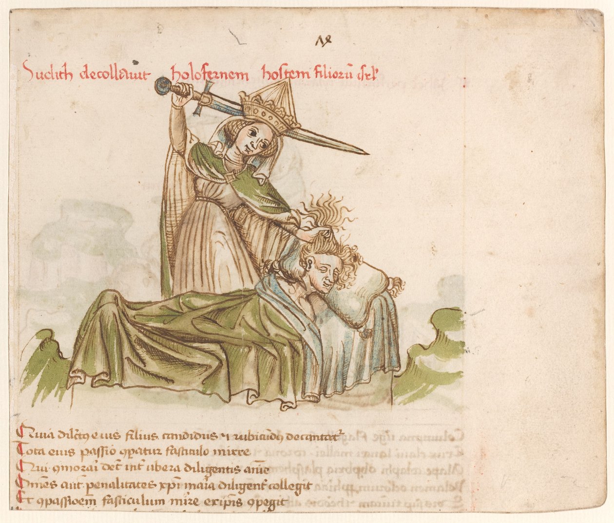 Judith Matando Holofernes de Austrian 15th Century