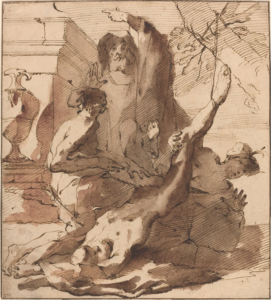 O Martírio de São Simão de Austrian 18th Century