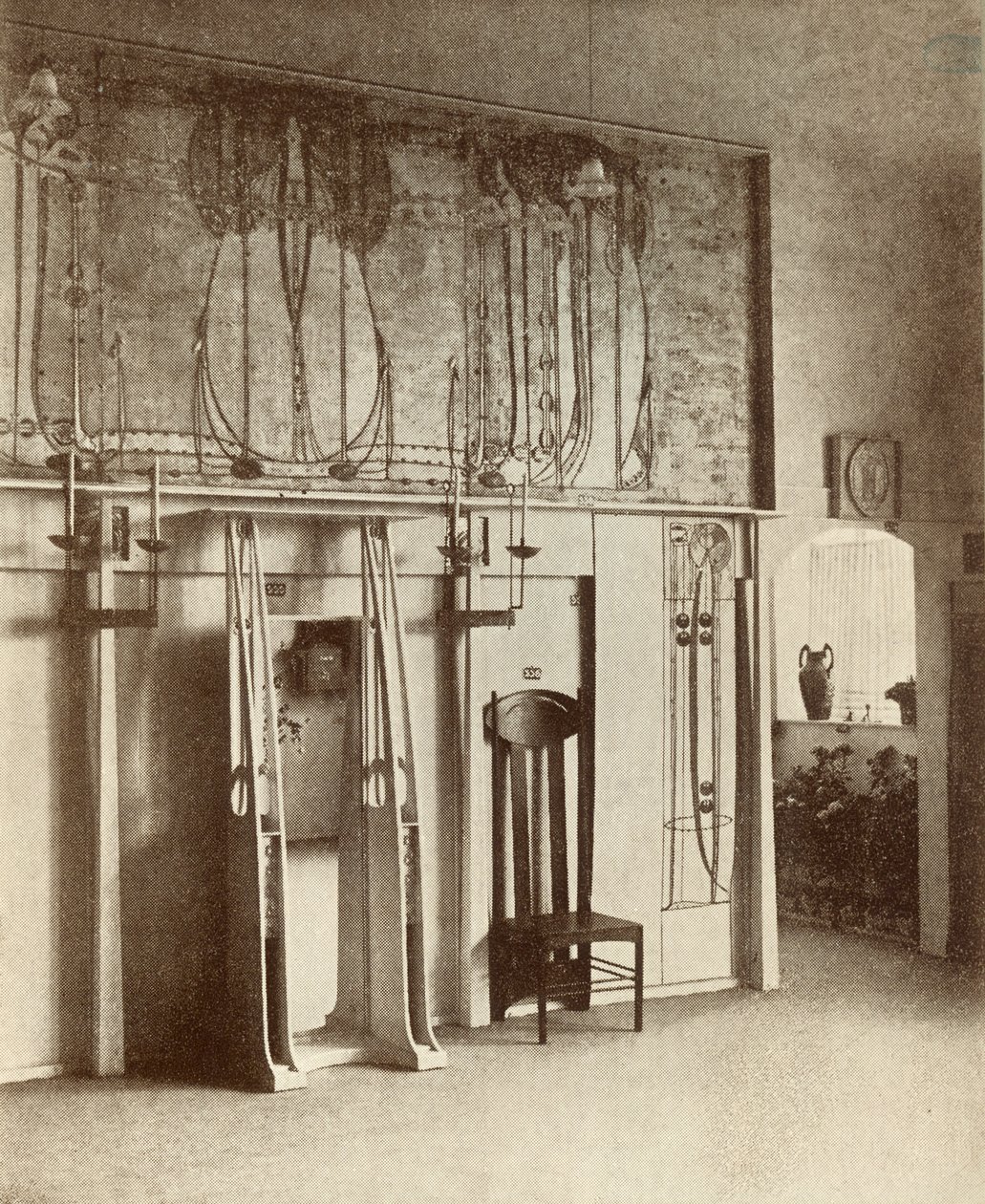 A sala de exposições Mackintosh, 8ª Secessão de Viena, 1900 de Austrian Photographer