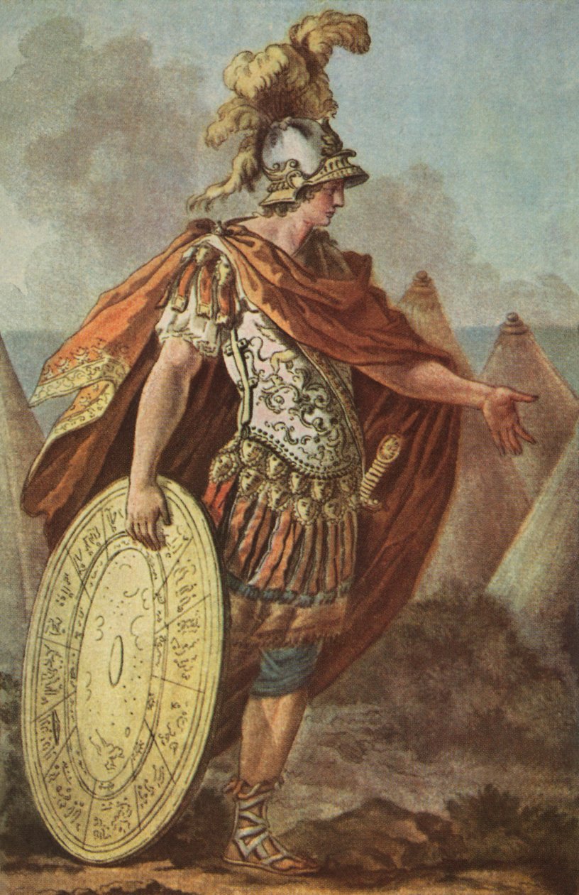 Aquiles após a morte de Pátrocles (impressão) de Austrian School
