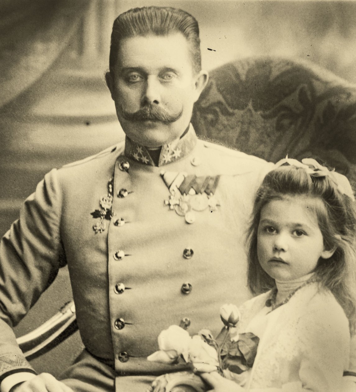 Franz Ferdinand com a princesa Sophie de Austrian School