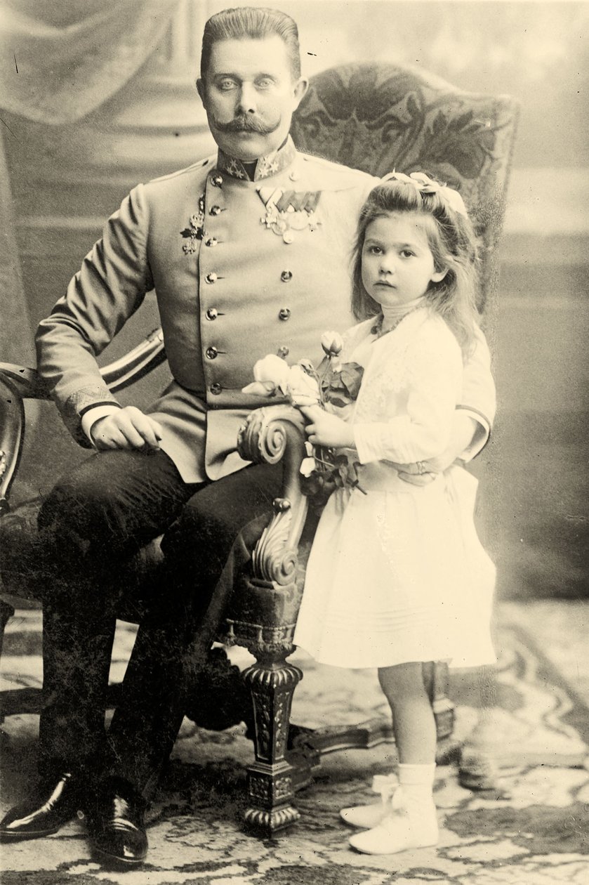 Franz Ferdinand com a princesa Sophie de Austrian School