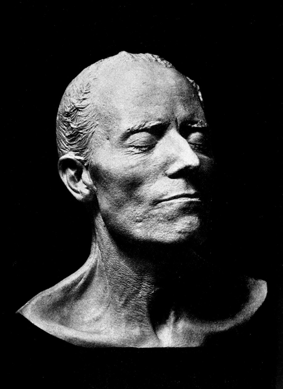 Gustav Mahlers Death Mask, 1911 (gesso) de Austrian School