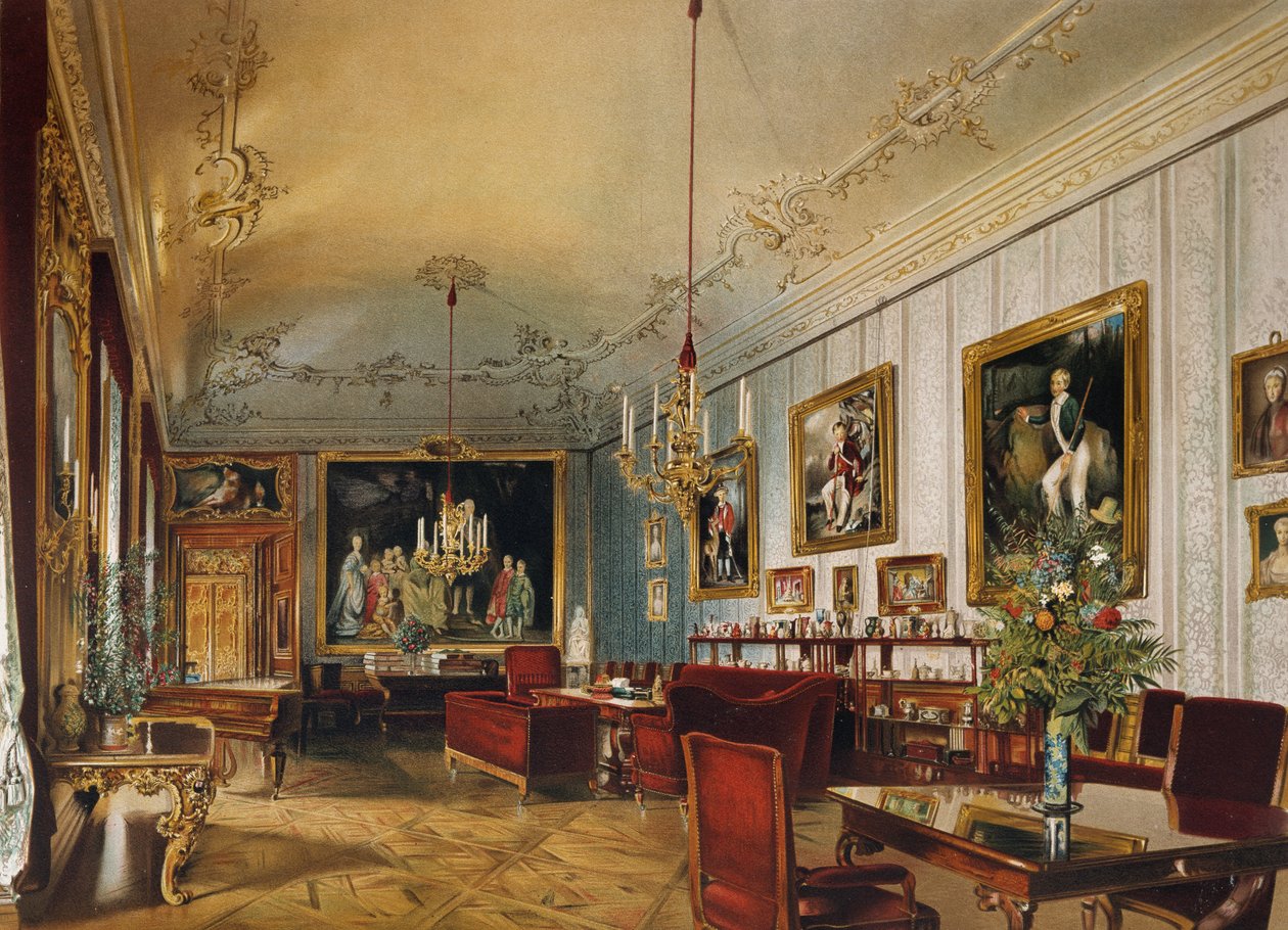 Salão da Princesa Sofia em Apartamentos Imperiais, Palácio Schoenbrunn (Lista do Património Mundial da UNESCO) de Austrian School
