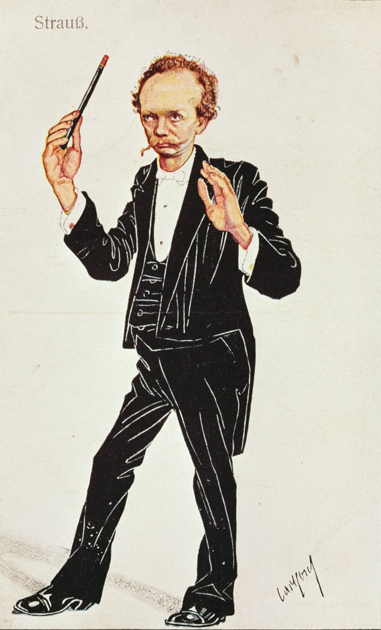 Richard Strauss (1864-1949) conduzindo de Austrian School