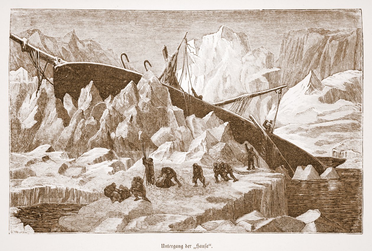 Naufrágio do Hansa, 1876 de Austrian School
