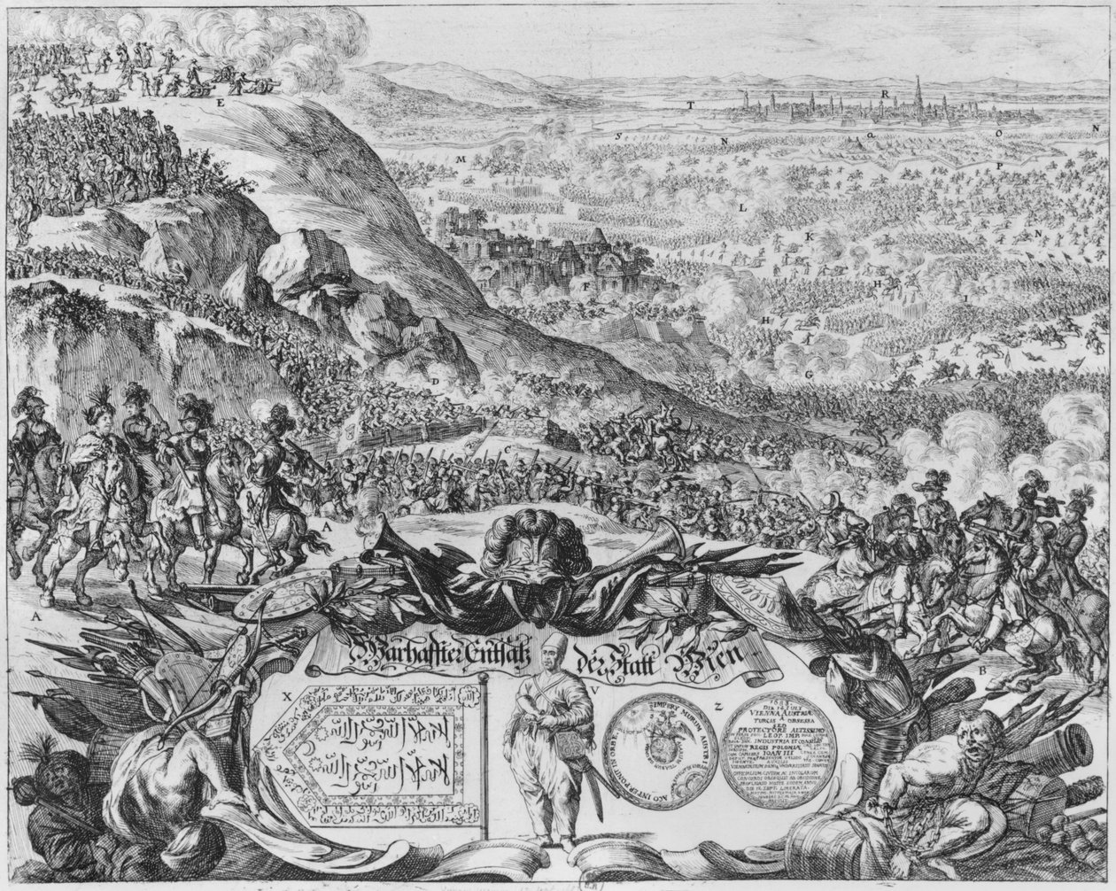 O cerco de 1683 de Viena, c.1783 de Austrian School