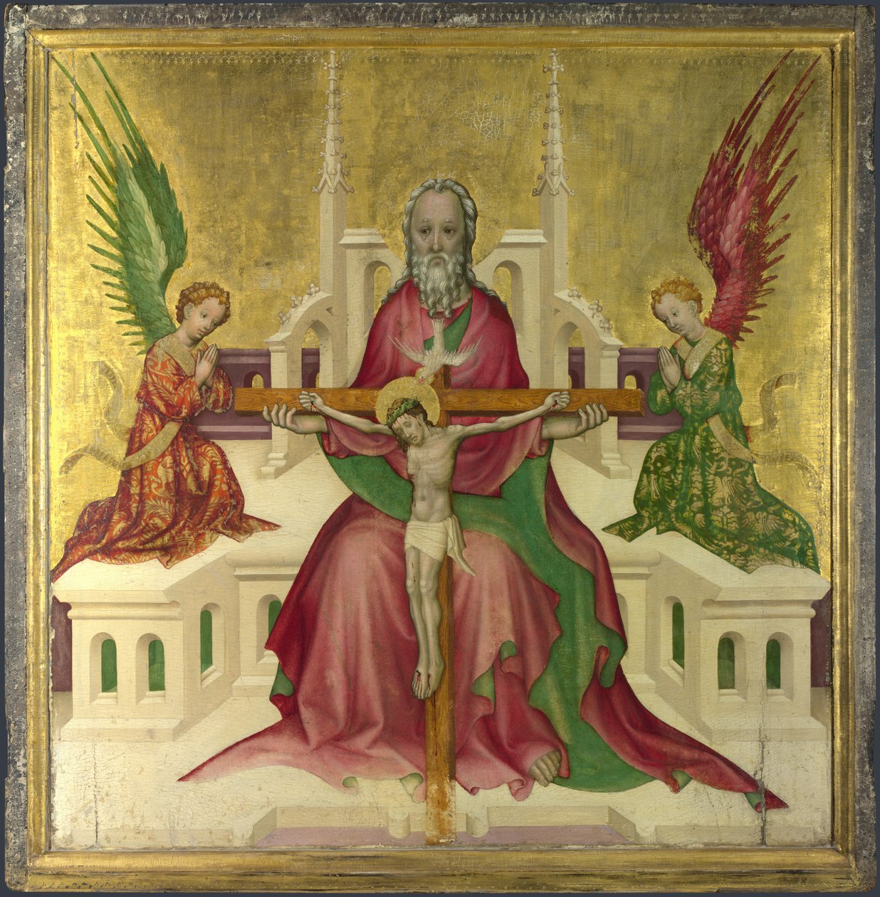A Trindade com Cristo Crucificado, c.1410 de Austrian master